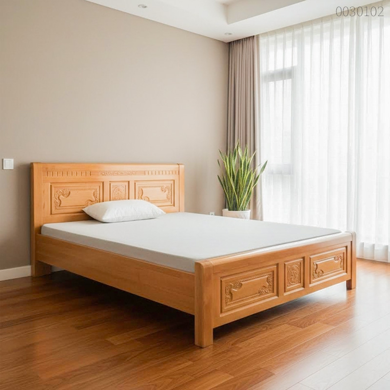 Giường ngủ gỗ sồi Uban