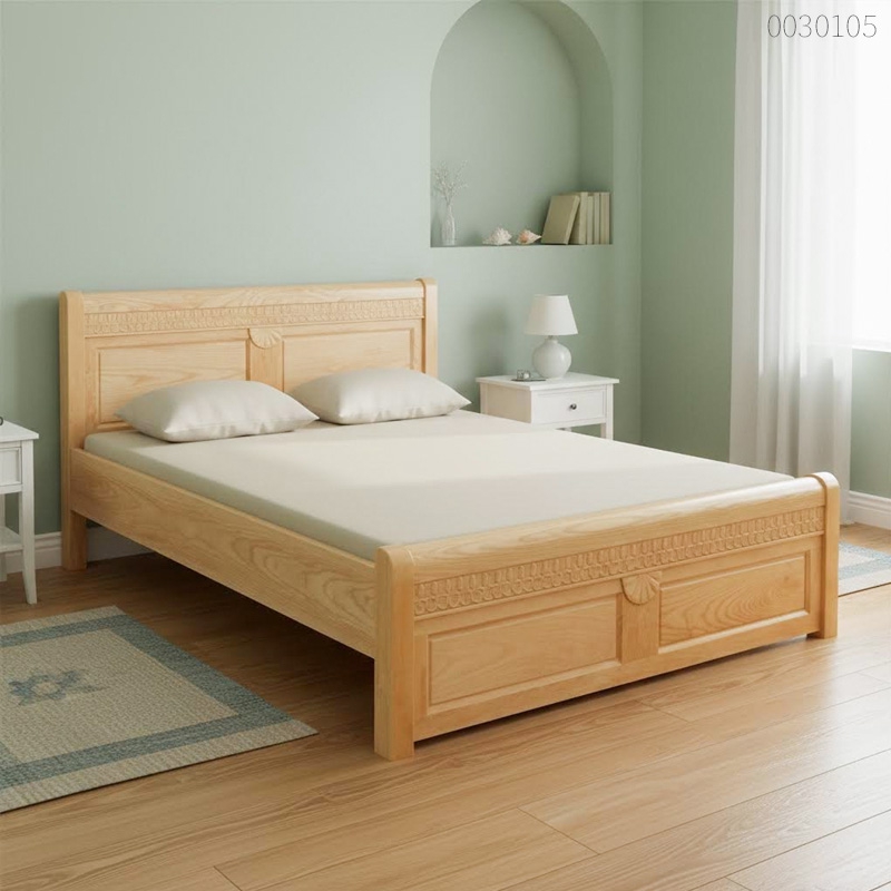 Giường ngủ gỗ sồi Linco