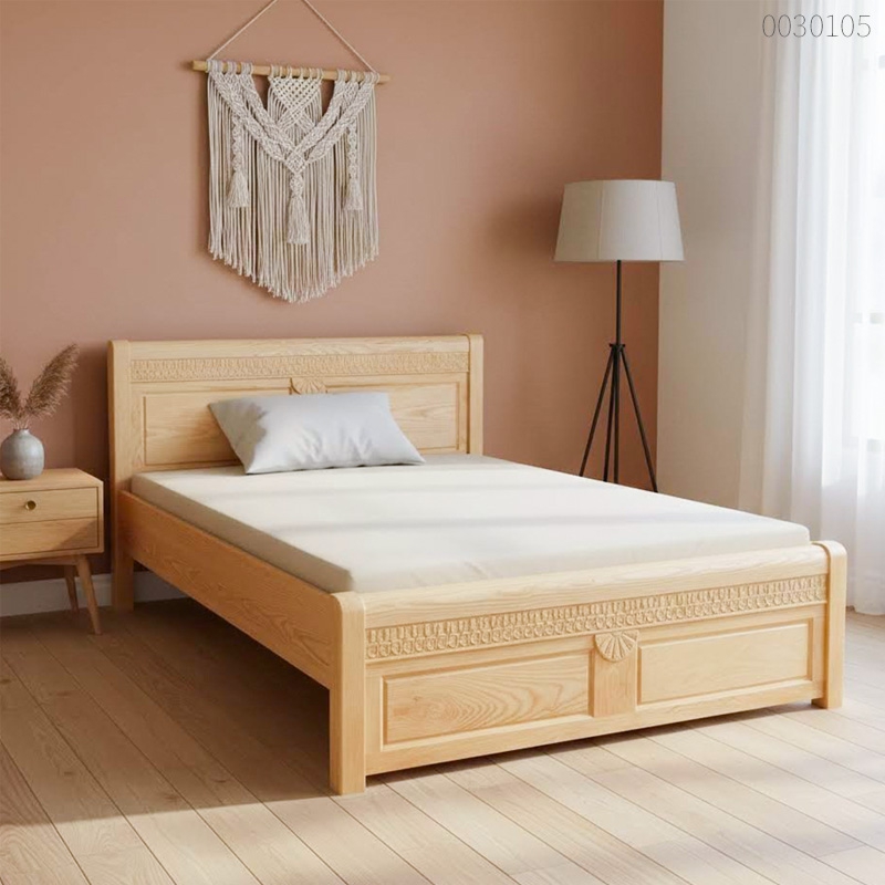 Giường ngủ gỗ sồi Linco