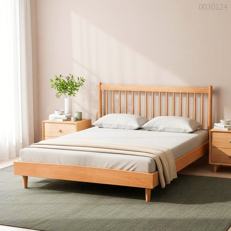 Giường ngủ gỗ sồi Zola