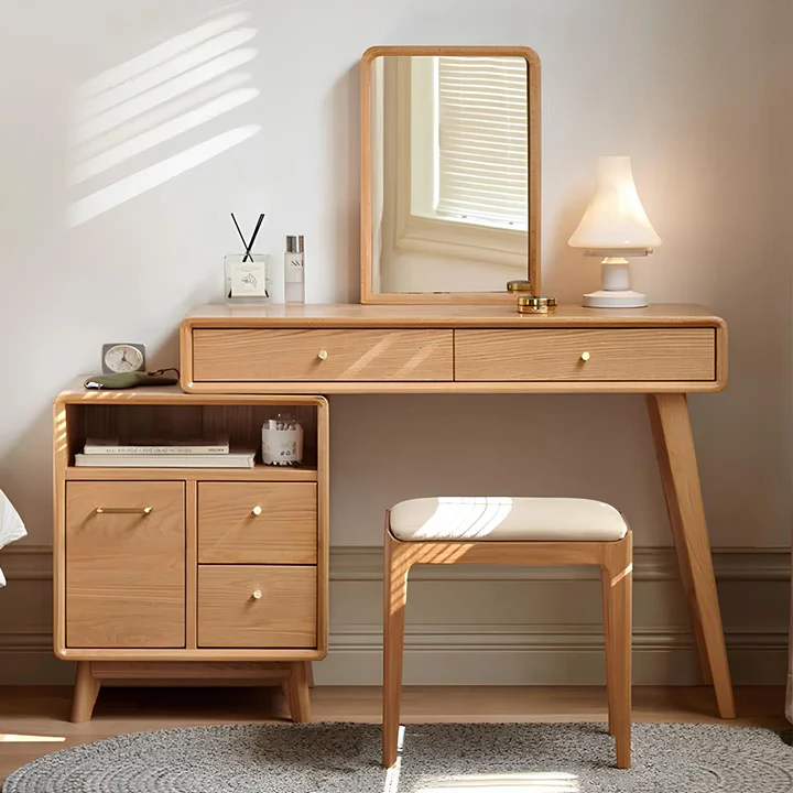 Bàn trang điểm gỗ sồi Sona