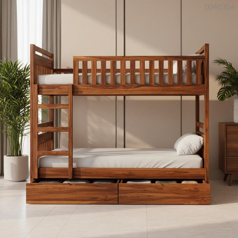 Giường tầng gỗ tràm Haravan