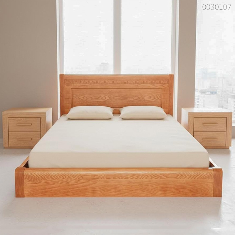 Giường ngủ gỗ sồi Teddy