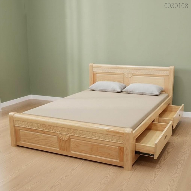 Giường ngủ gỗ sồi Solid