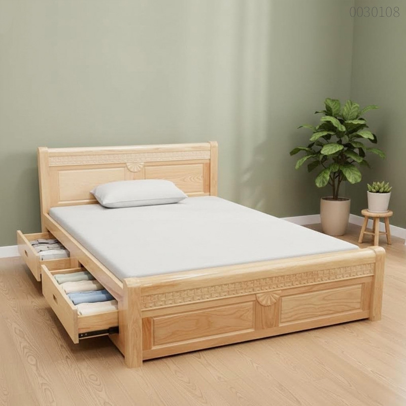 Giường ngủ gỗ sồi Solid