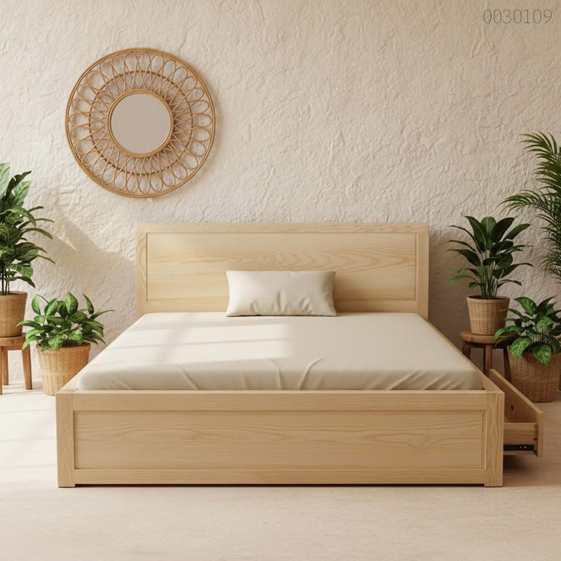 Giường ngủ gỗ sồi Atomi