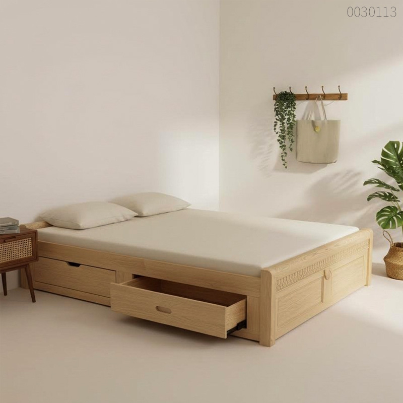 Giường ngủ gỗ sồi Atena