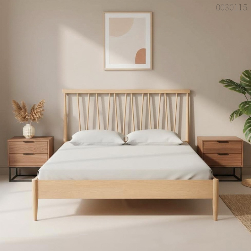 Giường ngủ gỗ sồi Durable