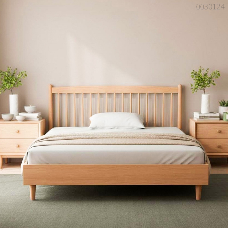 Giường ngủ gỗ sồi Zola