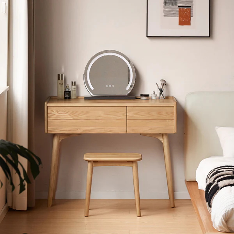 Bàn trang điểm gỗ sồi Luno