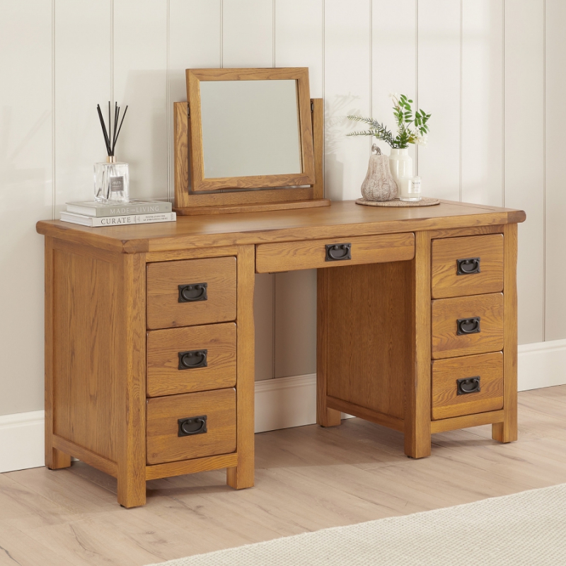 Bàn trang điểm gỗ sồi Elma