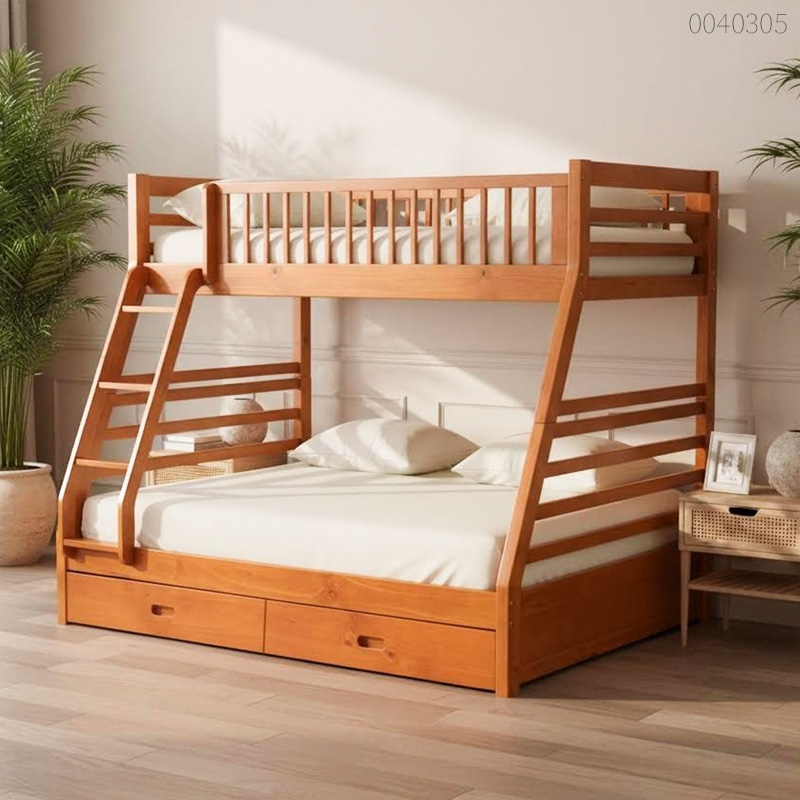 Giường tầng gỗ tràm Sapo