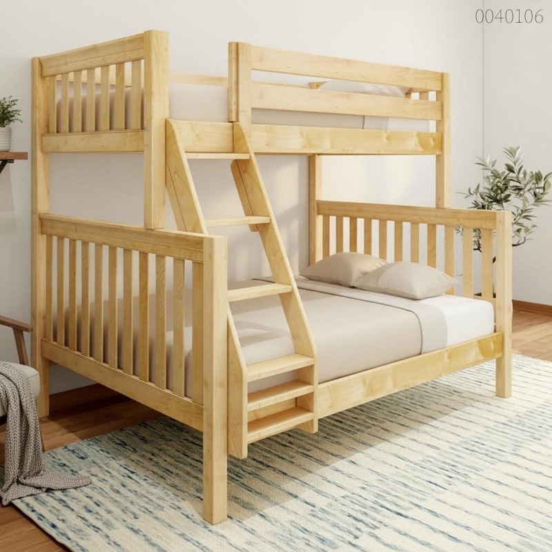 Giường tầng gỗ thông Nateo