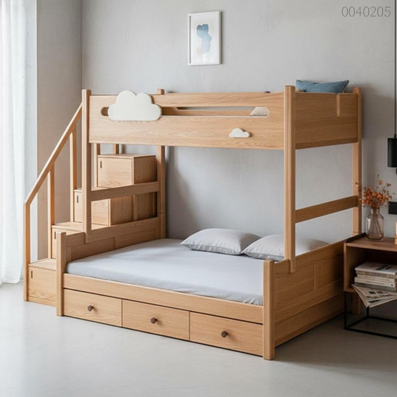 Giường tầng gỗ sồi Elon