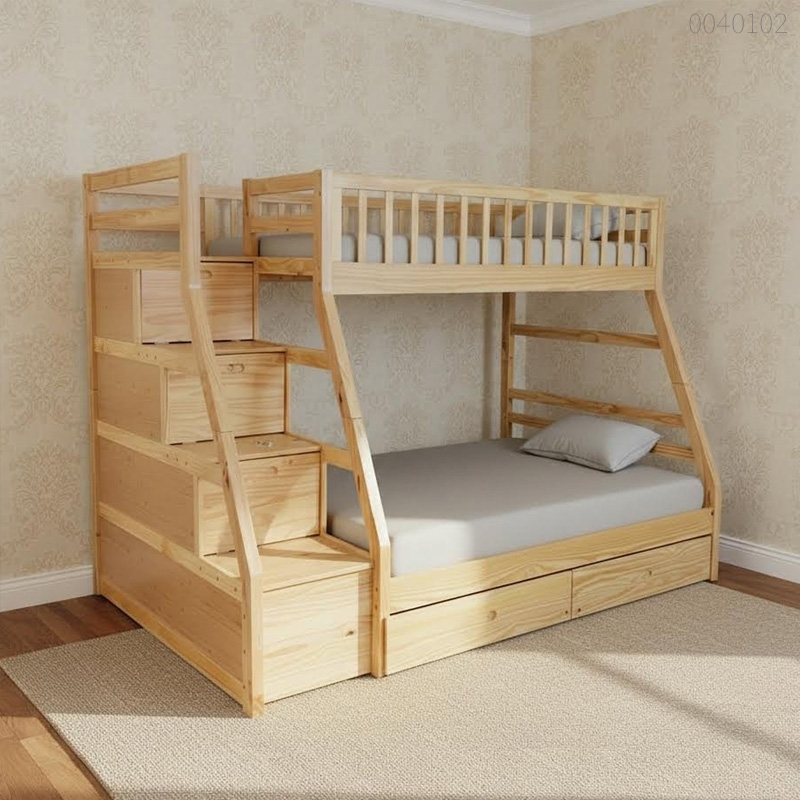 Giường tầng gỗ thông Fina