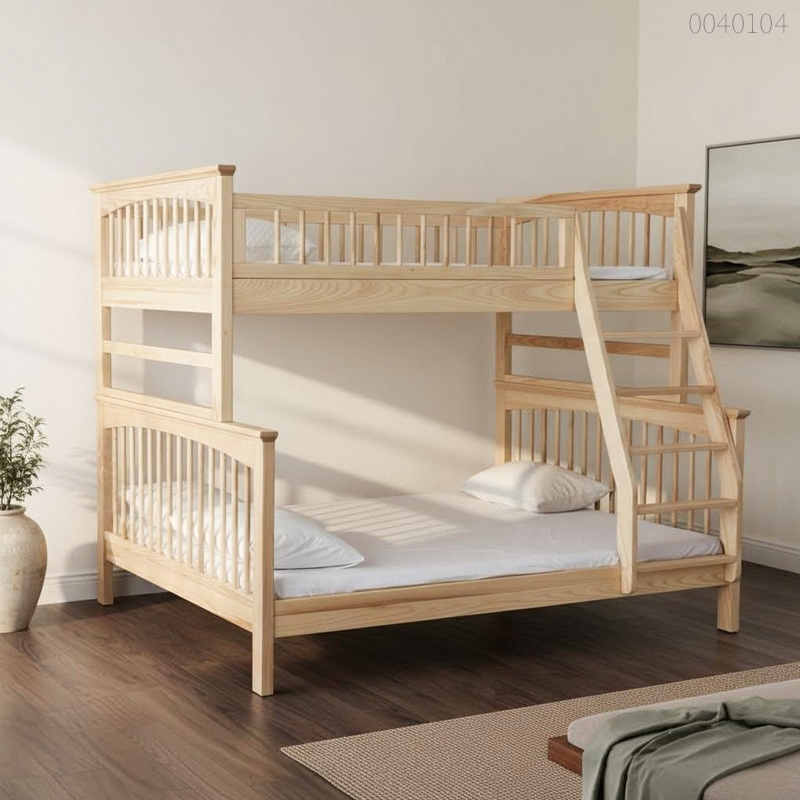 Giường tầng gỗ thông Leo