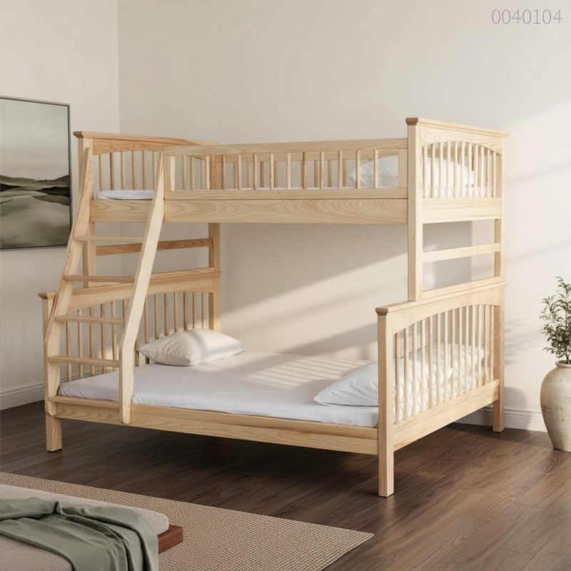 Giường tầng gỗ thông Leo