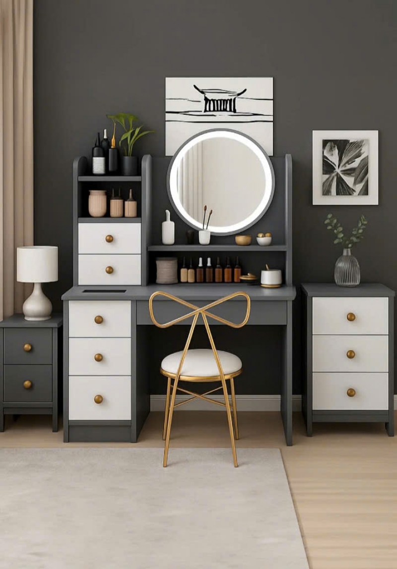 Bàn trang điểm gỗ công nghiệp Enzo