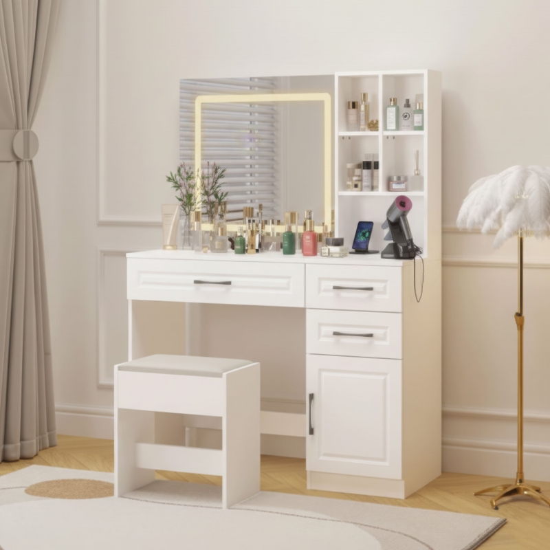 Bàn trang điểm gỗ công nghiệp Nest