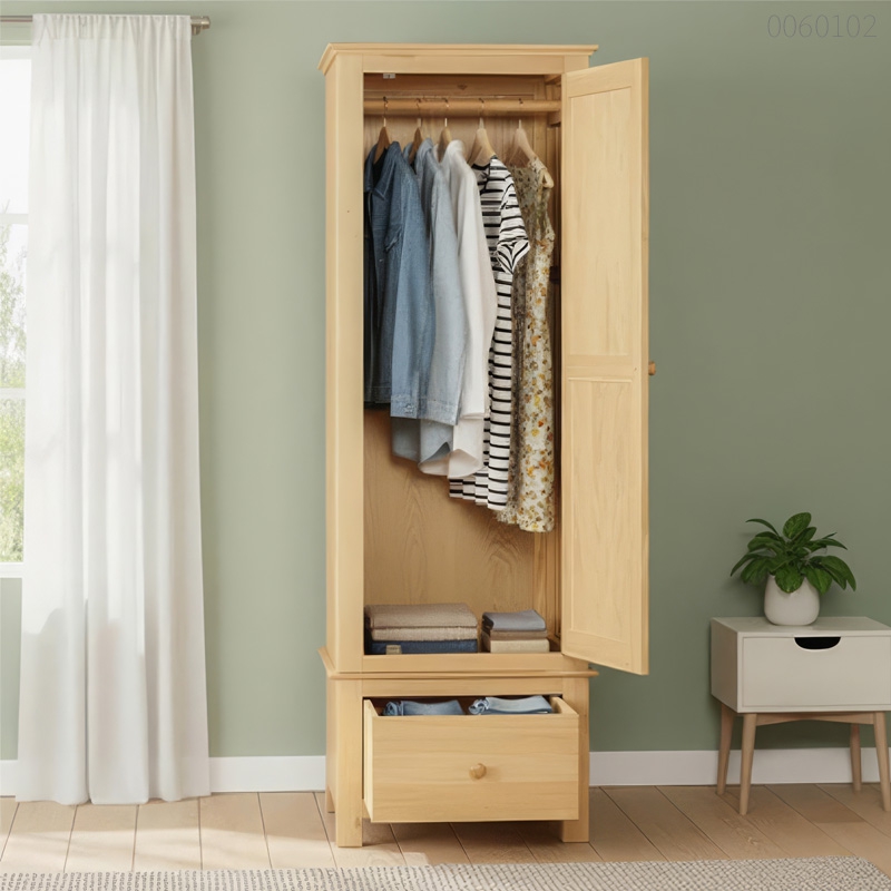 Tủ quần áo gỗ sồi Tami