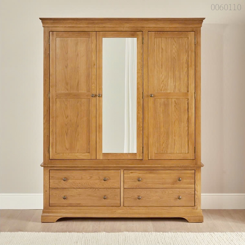 Tủ quần áo gỗ sồi Loza