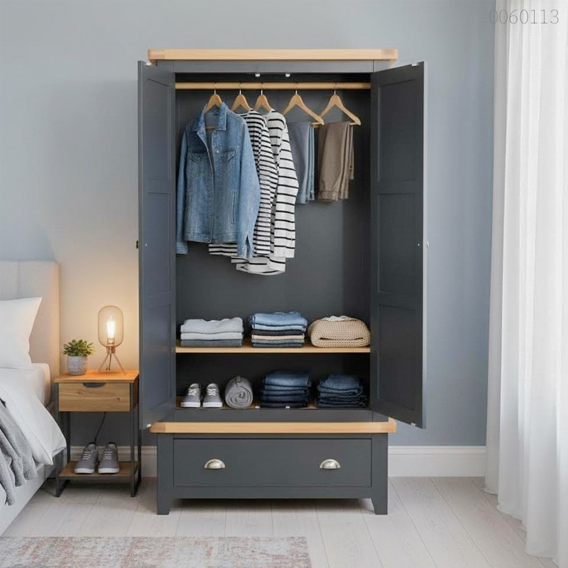 Tủ quần áo gỗ sồi Dylan