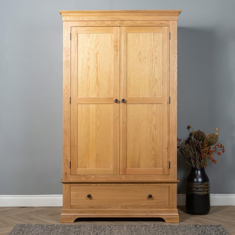 Tủ quần áo gỗ sồi Anna