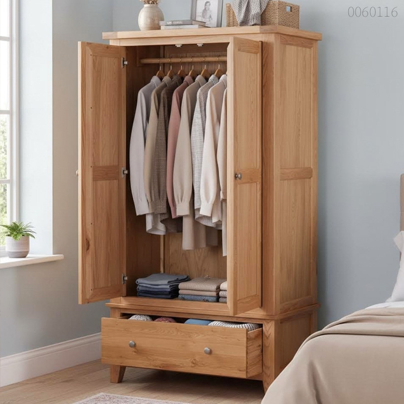 Tủ quần áo gỗ sồi Cobi