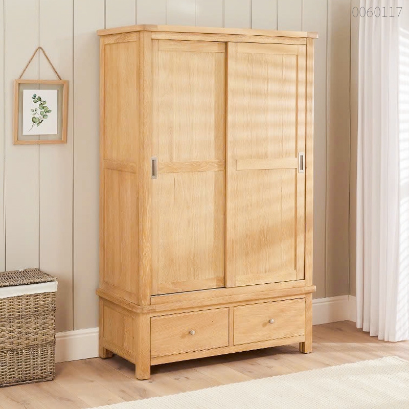 Tủ quần áo gỗ sồi Moca