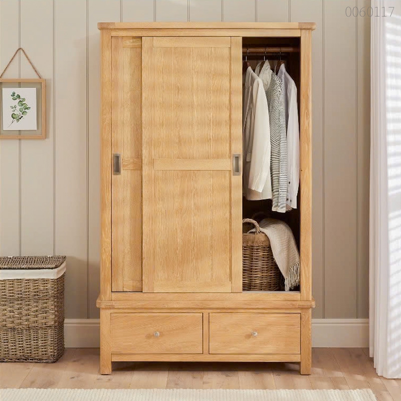 Tủ quần áo gỗ sồi Moca