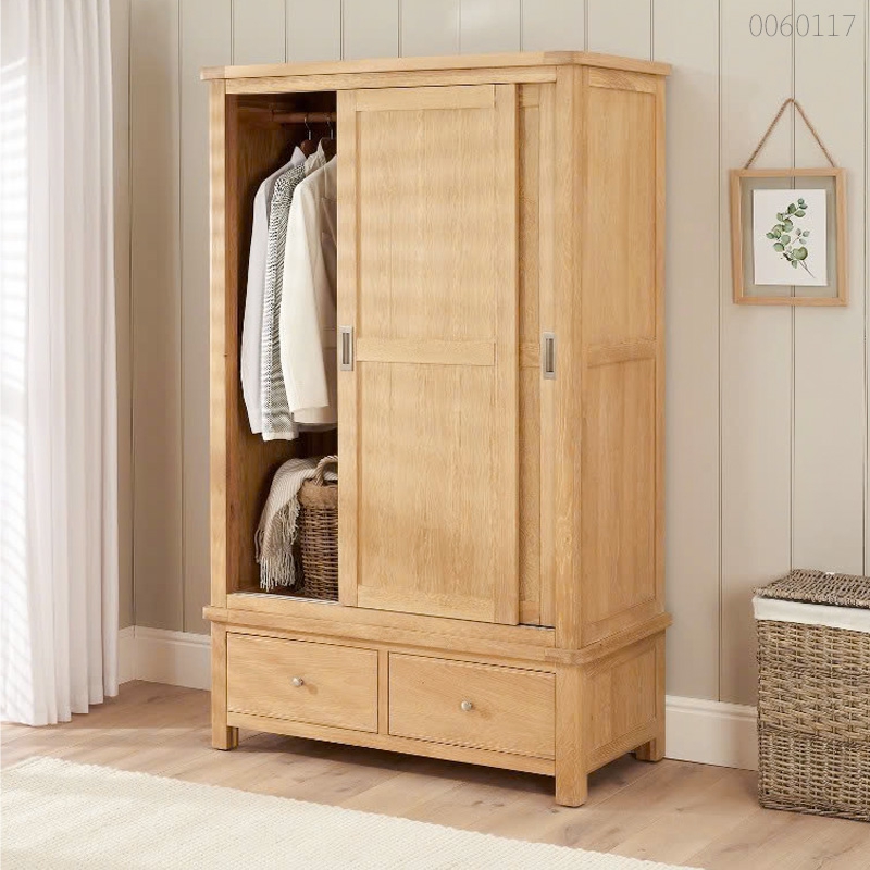 Tủ quần áo gỗ sồi Moca