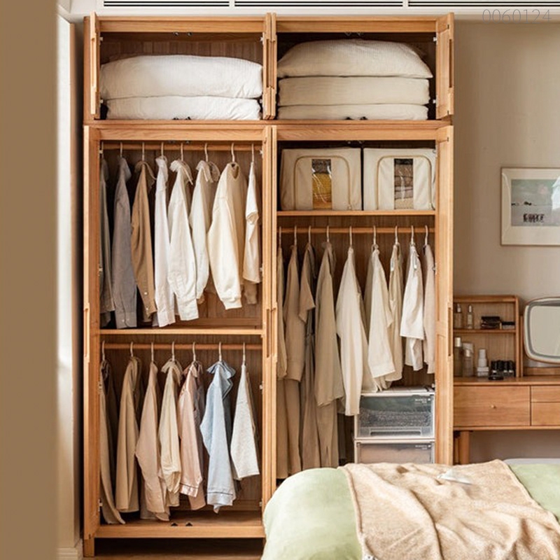 Tủ quần áo gỗ sồi Indi 