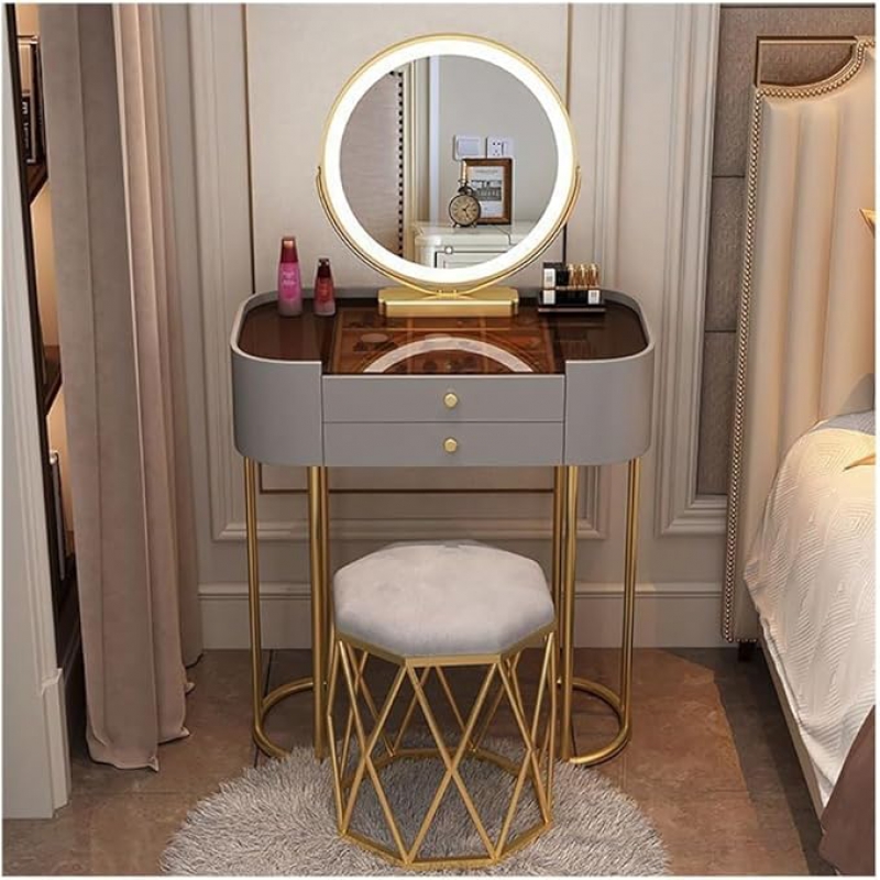 Bàn trang điểm khung kim loại Loria