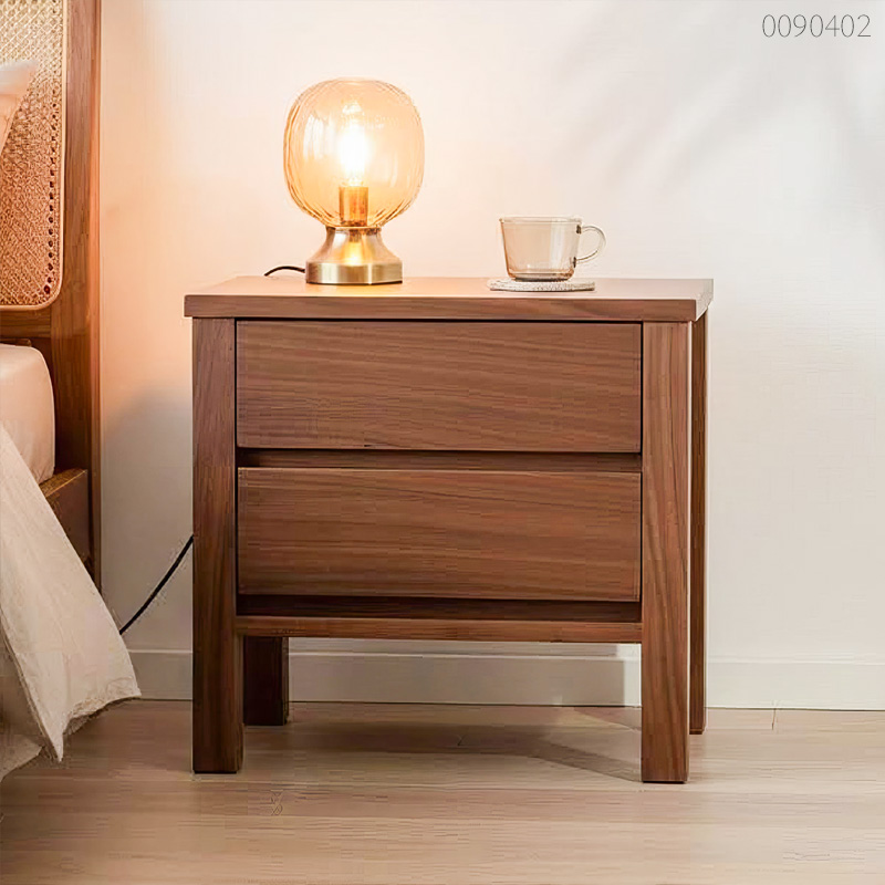 Tủ đầu giường gỗ óc chó Muzi