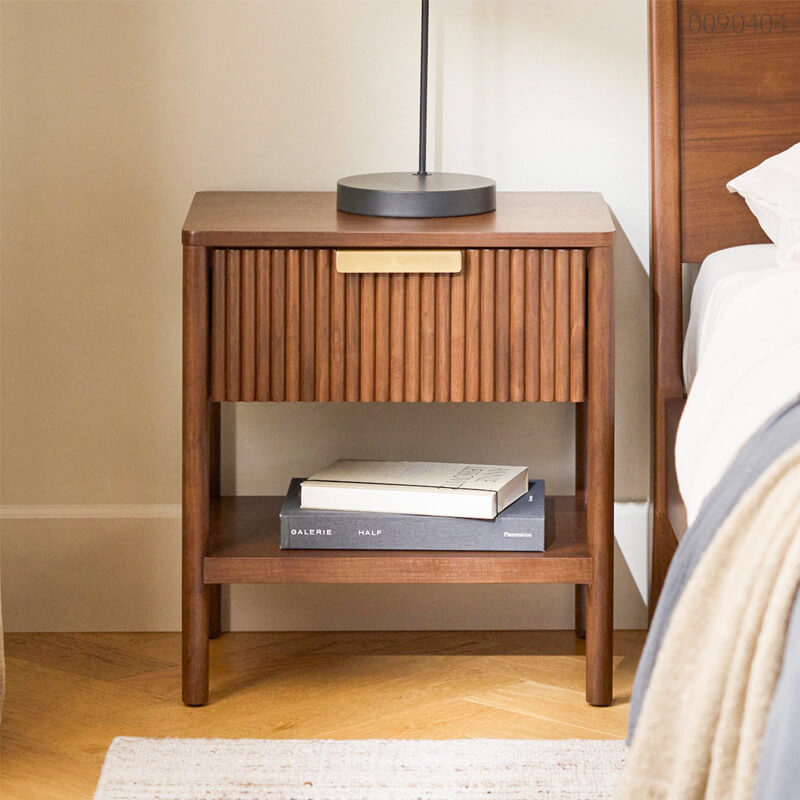 Tủ đầu giường gỗ óc chó Erofan