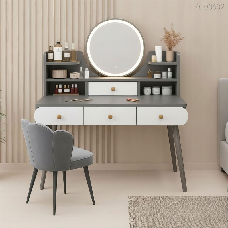 Bàn trang điểm gỗ công nghiệp Theo