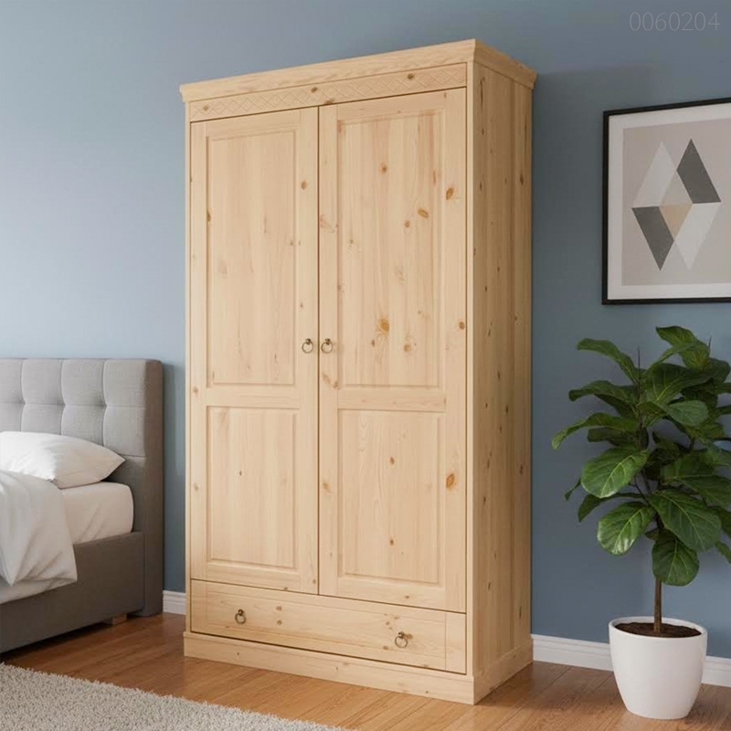 Tủ quần áo gỗ thông Meton