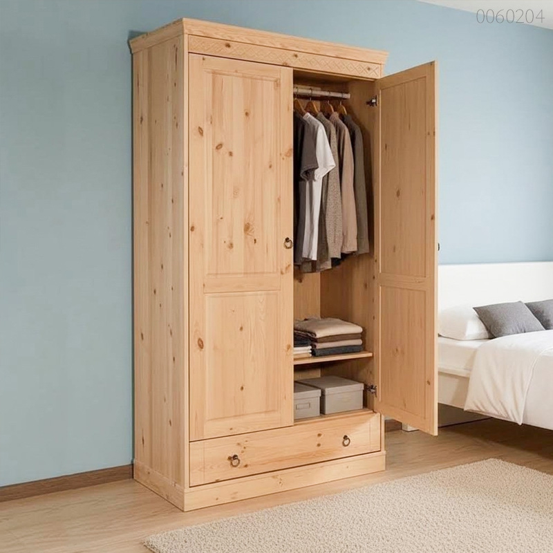 Tủ quần áo gỗ thông Meton