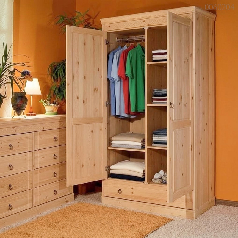 Tủ quần áo gỗ thông Meton