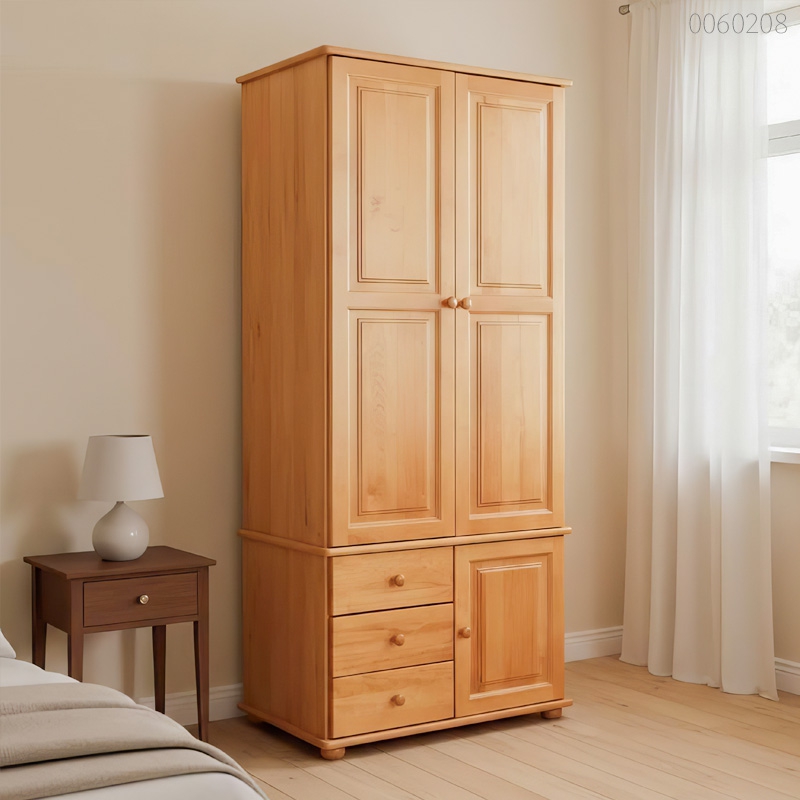 Tủ quần áo gỗ thông Lica