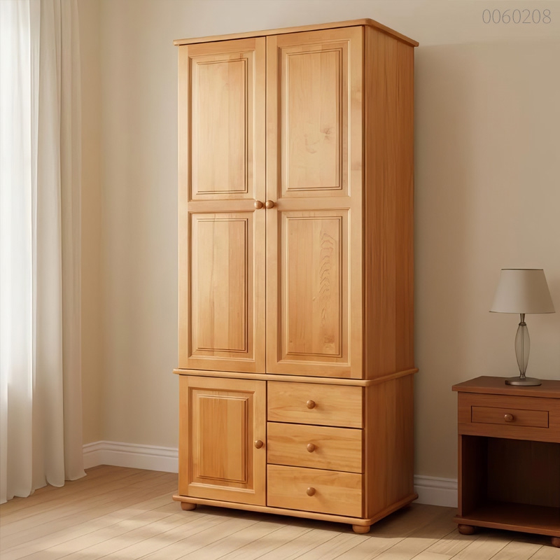 Tủ quần áo gỗ thông Lica