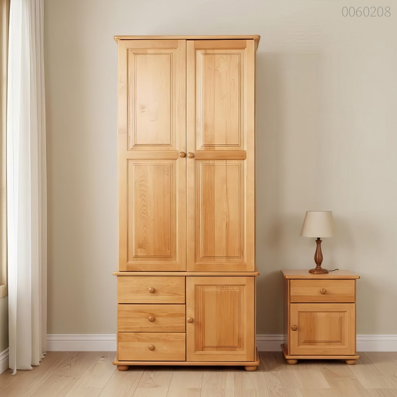 Tủ quần áo gỗ thông Lica