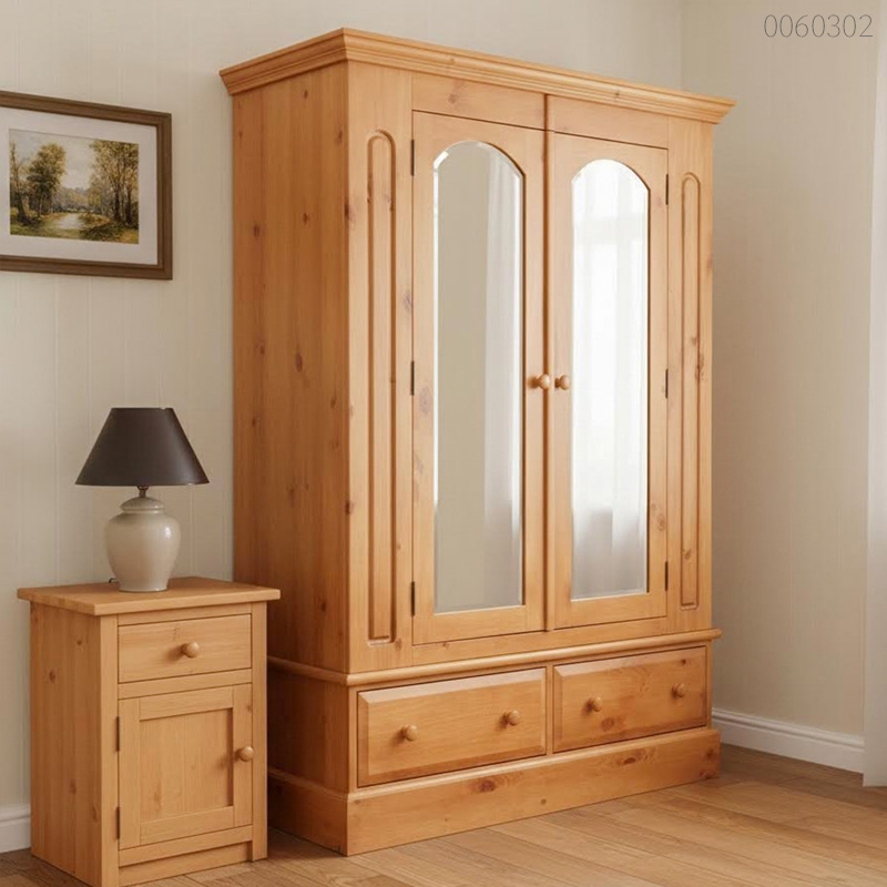 Tủ quần áo gỗ tràm Doris