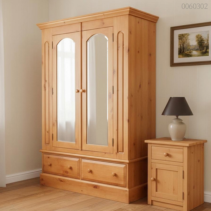 Tủ quần áo gỗ tràm Doris