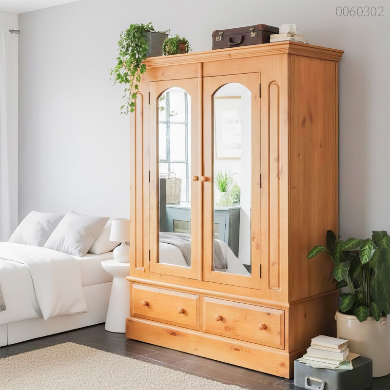 Tủ quần áo gỗ tràm Doris