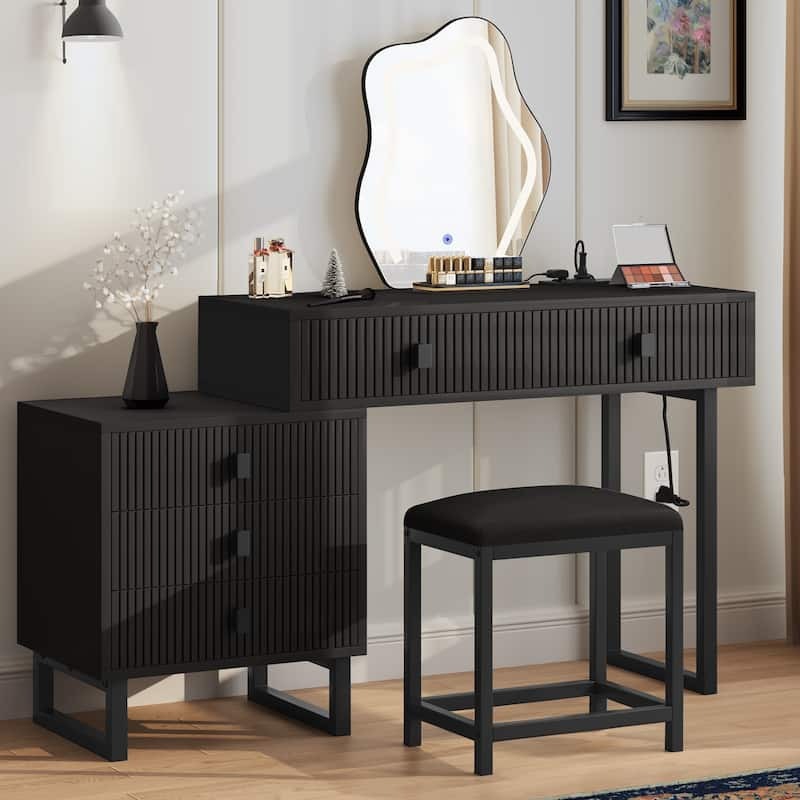 Bàn trang điểm khung kim loại Viola