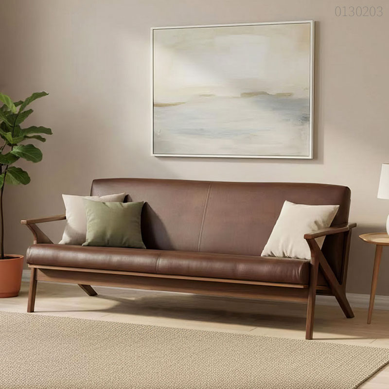 Sofa gỗ óc chó Emi