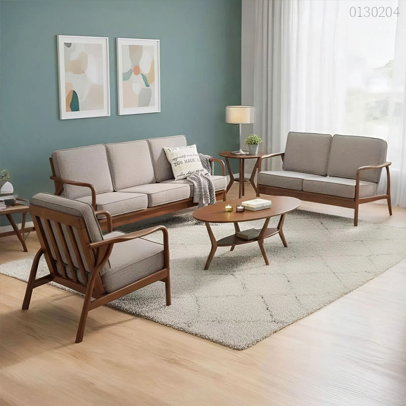 Sofa gỗ óc chó Kido