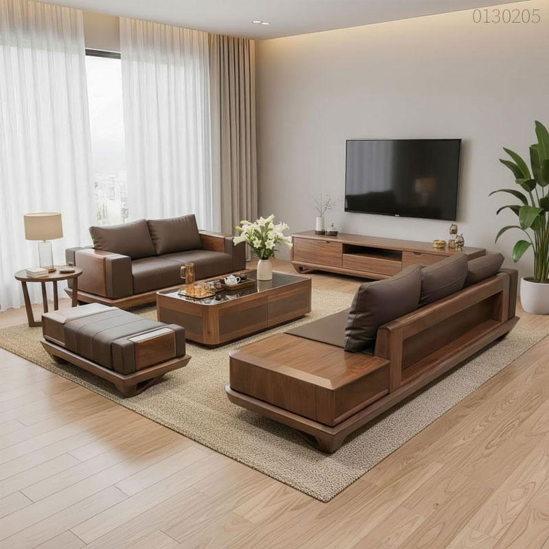 Sofa gỗ óc chó Venus