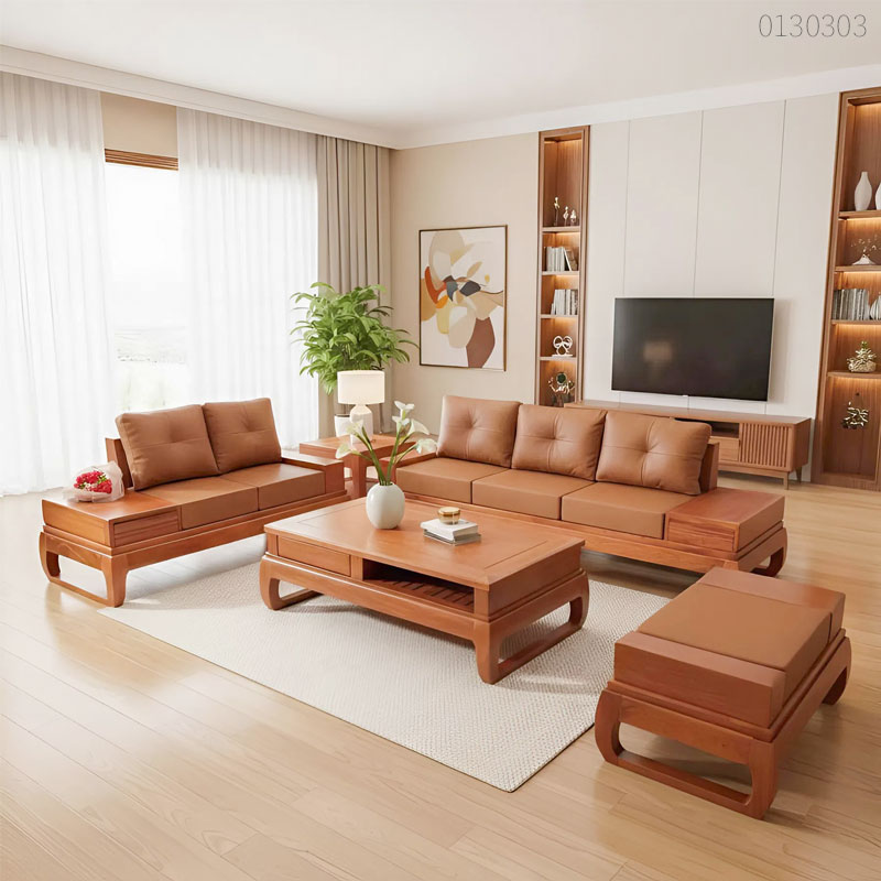 Sofa gỗ hương Plaza